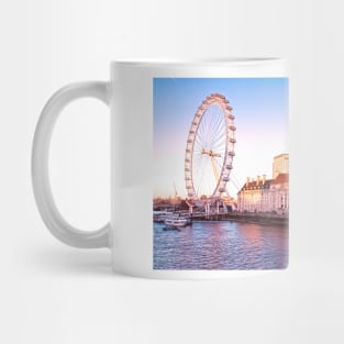 Sunset at County Hall London dramatic Mug